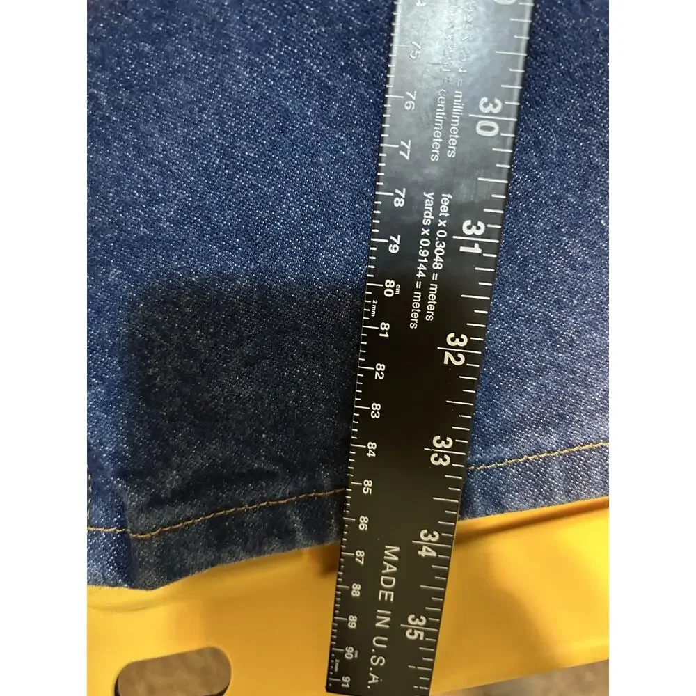 Wrangler Cowboy Cut Jeans Men's 42x34 Blue Denim Relaxed Fit Straight Streetwear